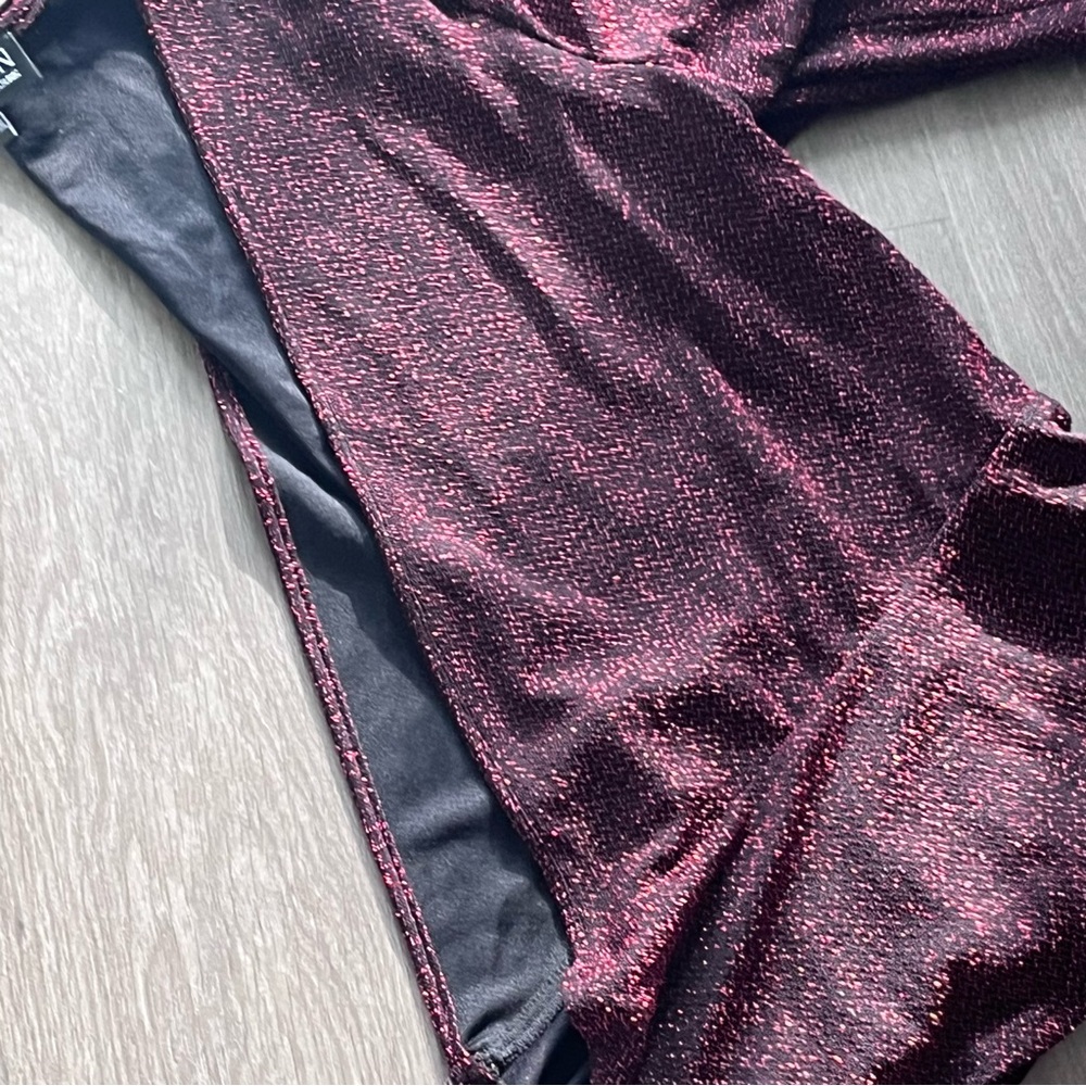 ARTIZAN ROBIN BARRE Red & Black Glitter Jacket - Picture 12 of 14